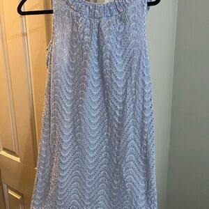 Brooks Brothers Light Blue Textured Dress (Blue)